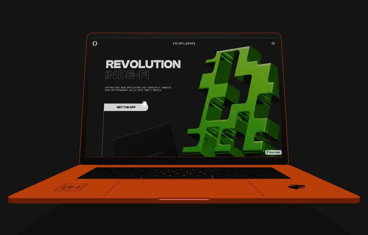 3D Laptop Mockup Bachoff Studio • Web Design and Development • Framer Templates, Components and Code