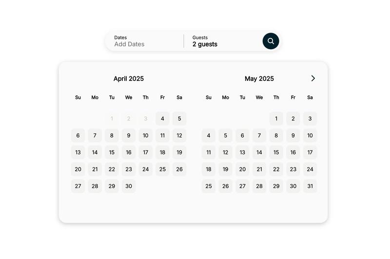 “Booking Widget” Custom Component Bachoff Studio • Web Design and Development • Framer Templates, Components and Code